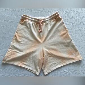 North Face Women's Medium Tie Dye Shorts Apricot Ice Relaxed Fit Comfy Long High